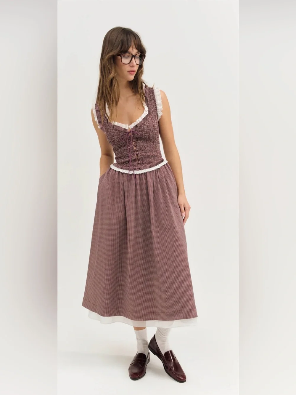 For Love And Lemons Morgan Midi Dress - Picture 3 of 10